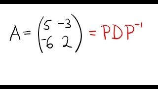 Diagonalising a 2x2 matrix [upl. by Liebman]