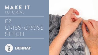 EZ Knitting The Criss Cross Stitch [upl. by Ailecra]