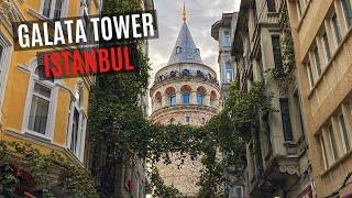 GALATA TOWER TOUR  Best Panoramic Views in Istanbul Turkey [upl. by Alyssa685]