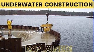 How Underwater Structures are Built Cofferdam Explained [upl. by Ave]