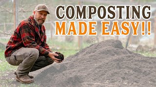 Make Your Own Compost JOSHS EASY METHOD [upl. by Xavler]