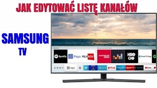 Samsung TV Jak edytowac liste kanalow [upl. by Noni]