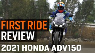 2021 Honda ADV150 First Ride Review [upl. by Brittani]