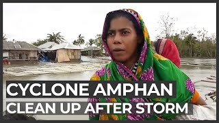 Cyclone Amphan India and Bangladesh clean up after devastation [upl. by Tani249]