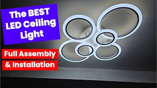 The Best LED Ceiling Light Assembly and installation [upl. by Nataline]