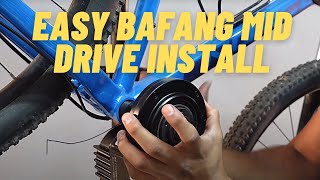 Easy Bafang Mid Drive Kit Installation  BBSHDBBS02 [upl. by Nannaihr]