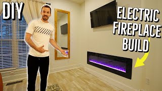 Install an Electric Fireplace DIY  RW Flame [upl. by Cami]