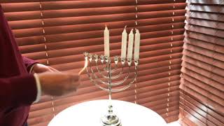 How to light the Menorah by Rabbi Kauffman [upl. by Genesa]