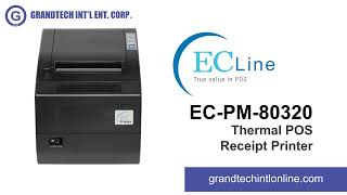 EC LINE ECPM80320 THERMAL POS PRINTER [upl. by Swithbart442]