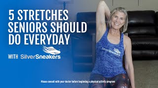 5 Stretches Seniors Should Do Everyday [upl. by Kial846]