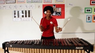 Super Mario Bros on Marimba with 4 Mallets by Aaron Grooves [upl. by Etti35]