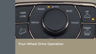 Four Wheel Drive Operation  How To  2019 Jeep Grand Cherokee [upl. by Gabi]