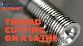 THREAD CUTTING on a LATHE [upl. by Einaled]