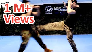 KRAV MAGA TRAINING • How to use Front Kicks in a real fight [upl. by Sivaj]