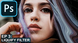 How to use the Liquify Filter Tool in Adobe Photoshop CC Tutorial [upl. by Schwerin]