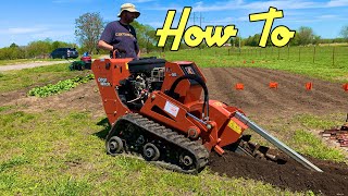 Operating a Trencher  DIY [upl. by Aneehsak]