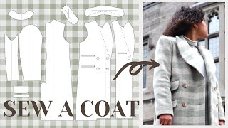 DIY Wool Coat Sew it Professionally from Scratch  LYDIA NAOMI [upl. by Kermie]