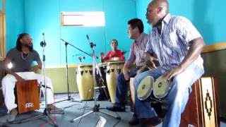 AfroPeruvian Percussion Performance with Congas Bongos and Cajons [upl. by Karel]