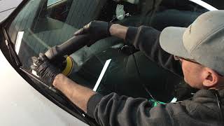 How To Remove Etching Scratches Imperfections From WindscreensGlass [upl. by Lennod]