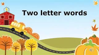 Two Letter Words Phonics For ChildrenPhonics LessonPreschool Learning [upl. by Blanka235]