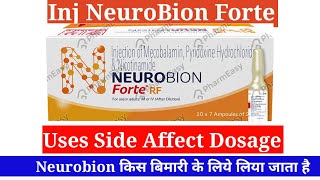 Inj Neurobion Forte Rf  Uses Side Affect Dosage [upl. by Laehplar]