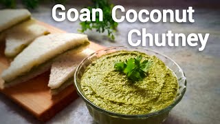 Goan Coconut Chutney  Easy Breakfast Snack Recipe [upl. by Christoffer]