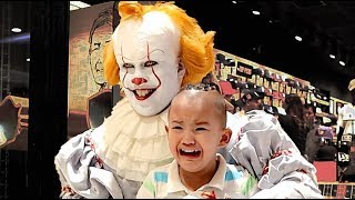 Pennywise Terrorizes Audiences Again Mall Prank and Store Raid New Era Caps [upl. by Dorcia351]