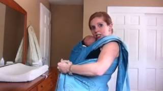 Kangaroo Carry with a Newborn in a Woven Wrap [upl. by Charin]