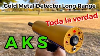 AKS Gold Metal Detector Long Range DETECTOR DE PROFUNDIDAD [upl. by Marjie622]