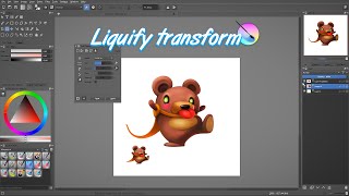 Krita tutorial Sculpt your assets with the liquify transform [upl. by Enelrak69]