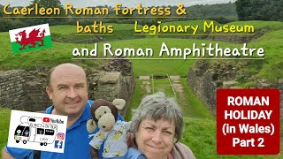 305 Caerleon Castle Roman Fortress and Baths Legionary Museum and Roman Amphitheatre Wales [upl. by Lotty]