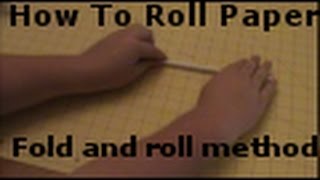 How To Roll Paper Tubes Folding Method [upl. by Akiaki]