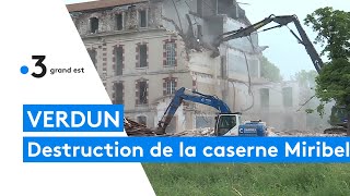 Verdun  destruction de la caserne Miribel [upl. by Aicital686]