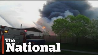 Fort McMurray wildfire strengthened yet again [upl. by Aivull]