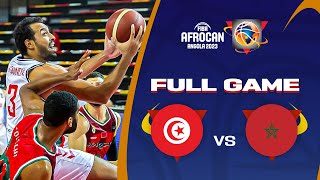 Tunisia v Morocco  Full Basketball Game  FIBA AfroCAN 2023 [upl. by Aerdnael]