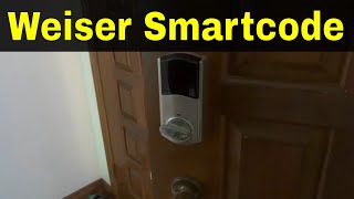 How To Change Batteries On A Weiser Smartcode LockTutorial [upl. by Shewchuk]