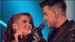 Saara Aalto and Adam Lambert ROCK Their Duet  The X Factor 2016 [upl. by Drofnas599]