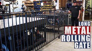 Long Metal Rolling Gate  JIMBOS GARAGE [upl. by Silvan832]