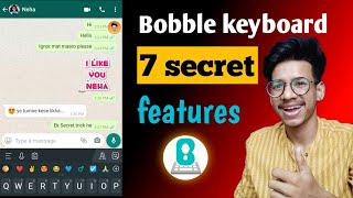 Top 7 Bobble Keyboard Secret Features 2021 that will shock you😱  Manish Tech [upl. by Sisco]