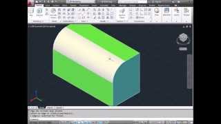 AutoCAD Tutorial How to Create 3D FILLET [upl. by Ieso]