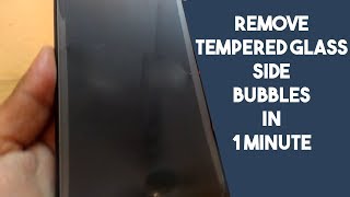 REMOVE TEMPERED GLASS BUBBLES EDGE PERMANENTLY  REMOVE AIR BUBBLE ON TEMPERED GLASS PERMANENTLY [upl. by Eleonore]