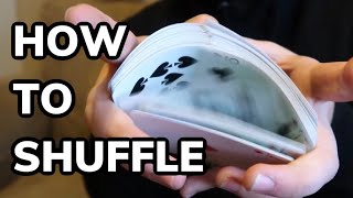 HOW TO SHUFFLE CARDS LIKE A PRO Easy Card Shuffle Tutorial [upl. by Carisa]