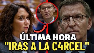 ¡INCREÍBLE 😱 Ayuso REVELA los SECRETOS de FEIJOO tras ROMPER con el PP y le da el MAYOR GOLPE💥 [upl. by Colman481]