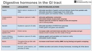 Digestive hormones of the GI tract [upl. by Hibbitts]