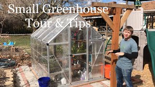 Small Greenhouse Tour amp Tips [upl. by Ramu]