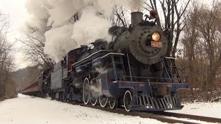 RampN 425 and CNJ 113 Historic Steam Journeys Through Anthracite Country [upl. by Akyssej]