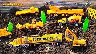 Toy Construction Trucks Playing with Diggers amp Toy Trucks  JackJackPlays [upl. by Ainiger]