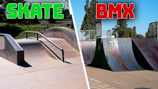 SKATE PARK VS BMX PARK [upl. by Holna306]