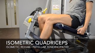 Patellar Tendinopathy Rehab  Isometric Exercises [upl. by Mick308]