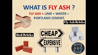 WHAT IS FLY ASH  FLY ASH  LIME  WATER  PORTLAND CEMENT [upl. by Darton605]